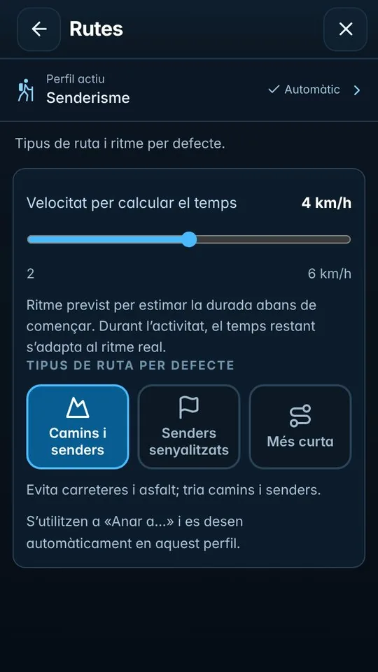 Tipus de ruta